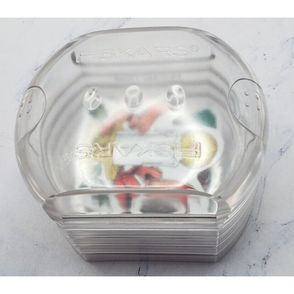 Fiskars Stackable Rubber Stamp Lot Of 3 Christmas Toy Themed Plastic Stamps - Picture 11 of 11